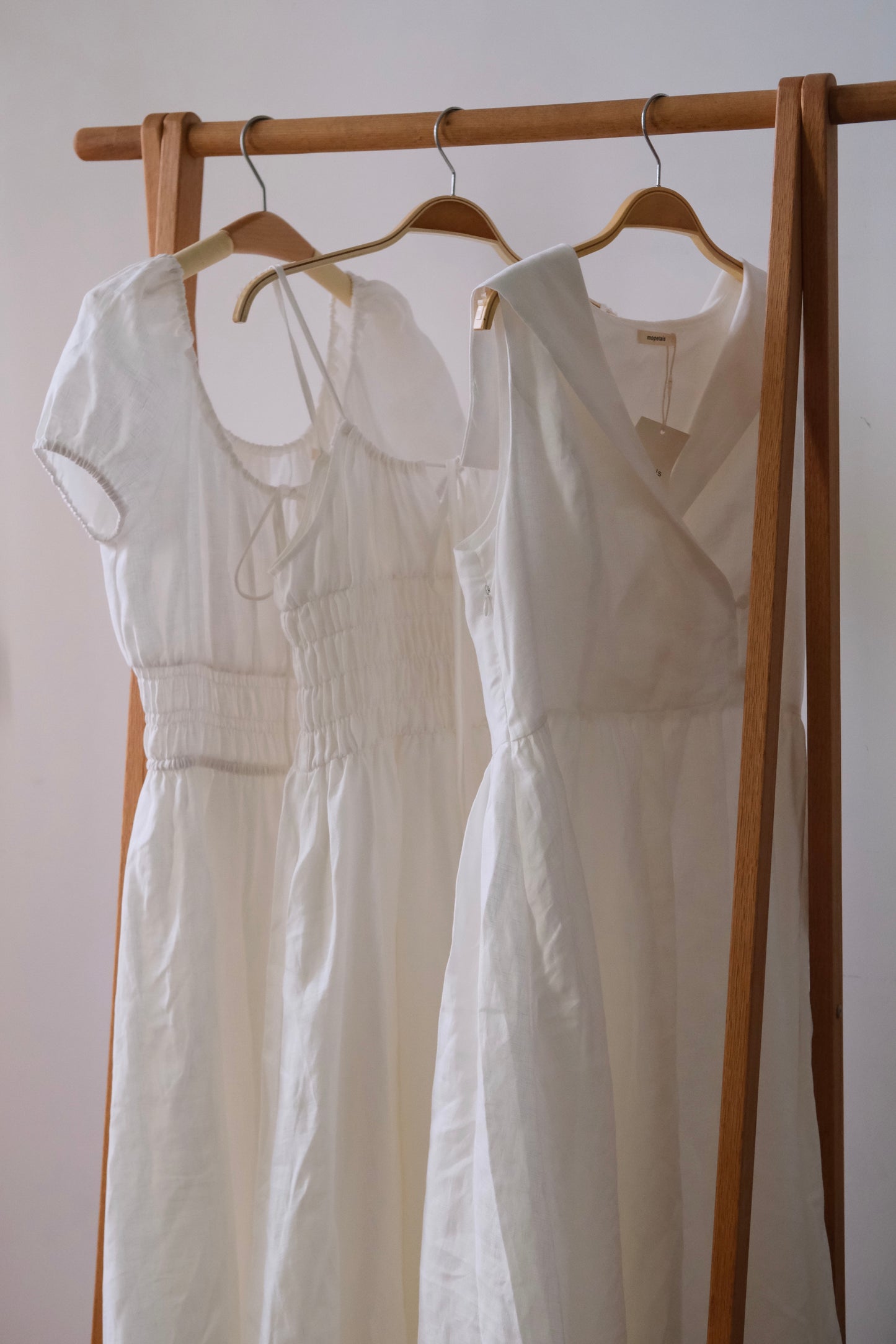 Cloudveil | Linen Dress with Puff Sleeves