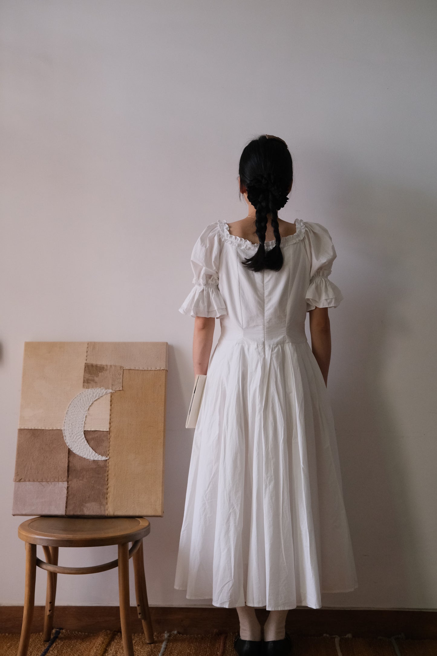 June | Handmade White Cotton Dress