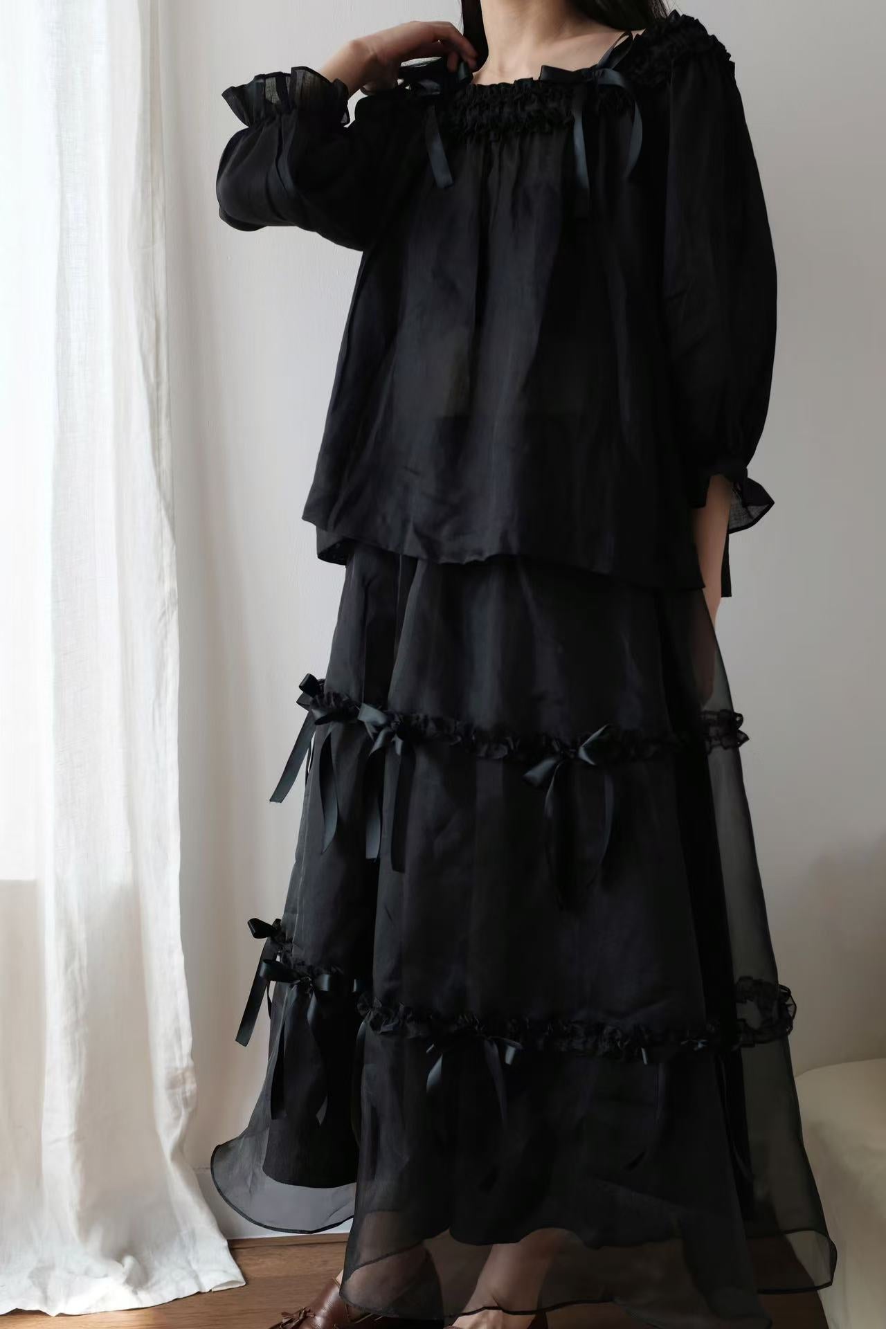 Butterfly | Handmade Ramie Off-Shoulder Top