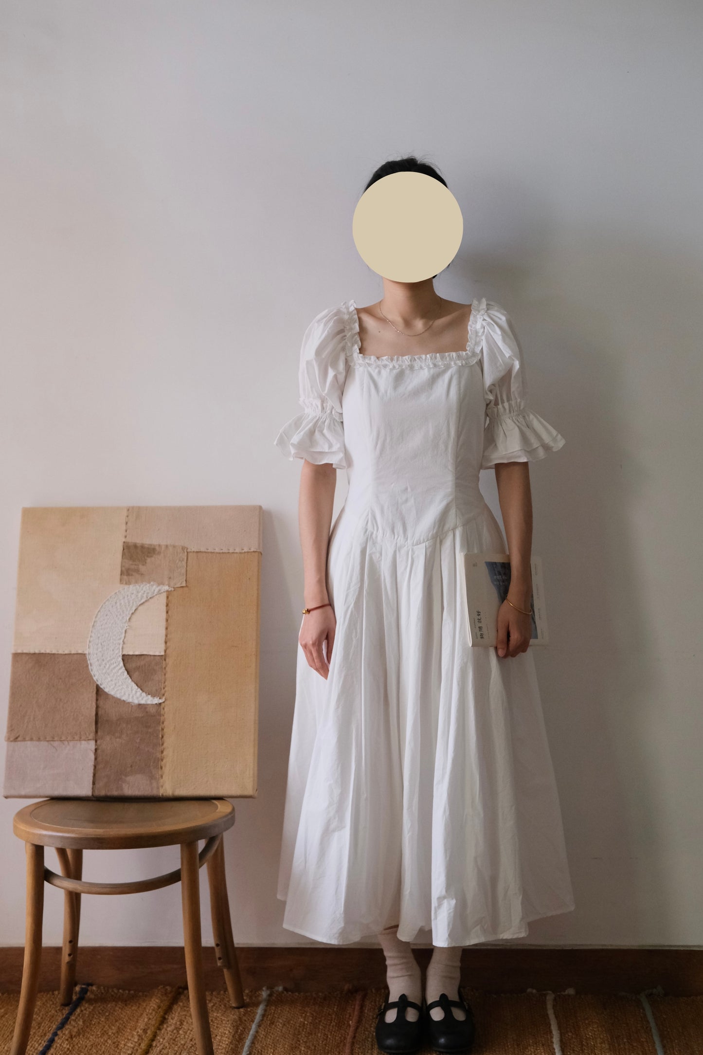June | Handmade White Cotton Dress
