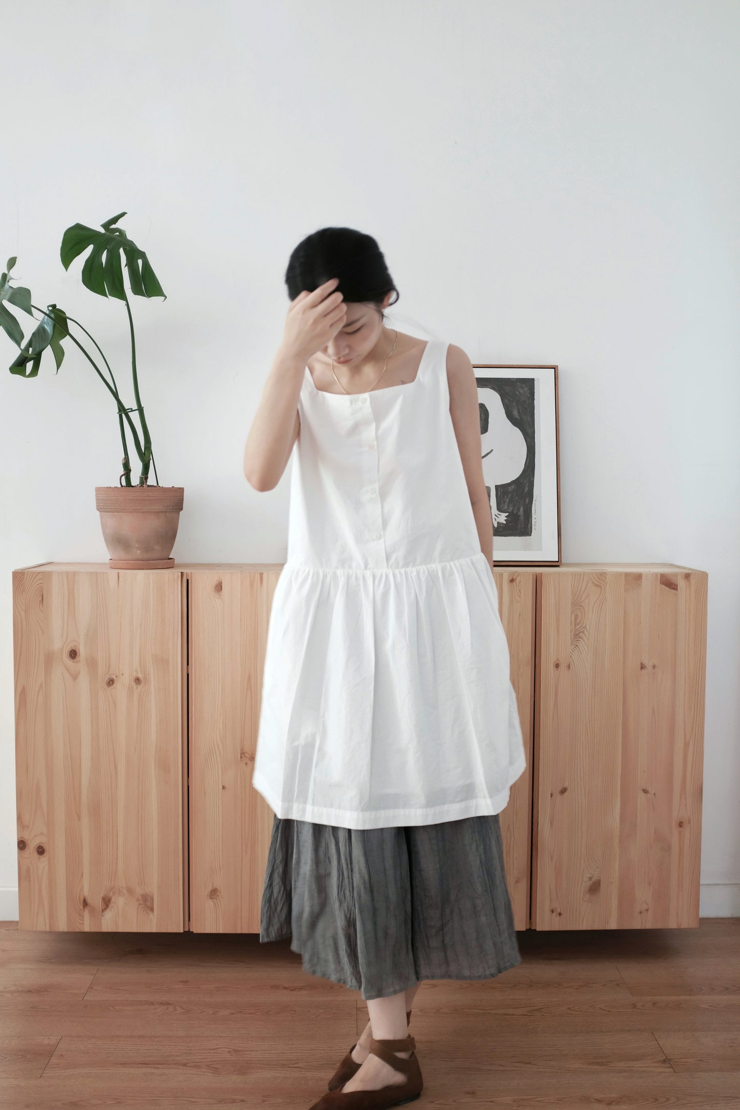 Lily | cotton midi dress